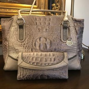Brahmin Shoulder Handbag and Checkbook Wallet
